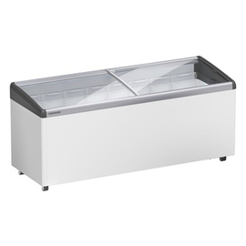 Impuls-Verkaufstruhe EFI 5653 558 ltr weiß | Glasschiebedeckel Produktbild