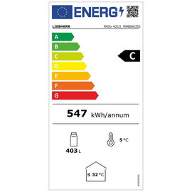 Display-Kühlgerät FKDv 4213 Var. 744 schwarz | Umluftkühlung Produktbild 1 L