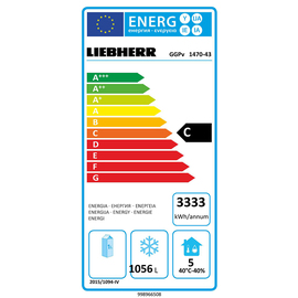 Gefriergerät GN 2/1 GGPv 1470-41 | Umluftkühlung Produktbild 1 L