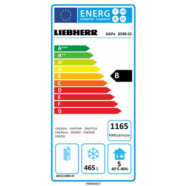 Gefriergerät GN 2/1 GGPv 6590 601 ltr | Umluftkühlung | Türanschlag rechts Produktbild 1 S