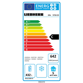 Kühlgerät GKv 5710-23 weiß 586 ltr | Umluftkühlung | Türanschlag rechts Produktbild 1 S