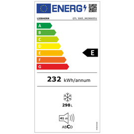 Tiefkühltruhe GTL 3005 weiß 299 ltr 284 kWh/Jahr Produktbild 1 L