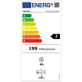 Gefrierbox GX 823 Comfort weiß 70 ltr | Türanschlag rechts Produktbild 1 S