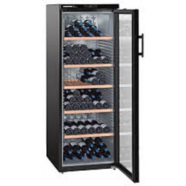 Weinklimaschrank WKb 4212, Vinothek, schwarz, Glastür, Temperaturbereich: +5°C bis +20°C Produktbild