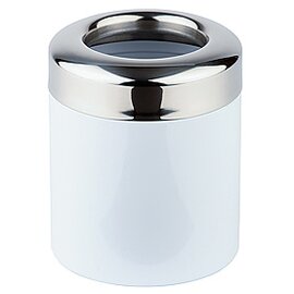 Tischrestebehälter 1,2 ltr Edelstahl Eisen weiß Einwurföffnung Ø 120 mm  H 150 mm Produktbild