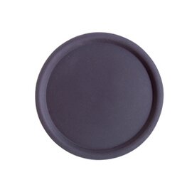 Serviertablett HAPPY HOUR Polyester schwarz rund  Ø 430 mm Produktbild