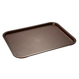 Fast Food-Tablett Polypropylen braun 450 mm x 355 mm Produktbild