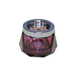 Windaschenbecher DIAMOND Glas Metall lila Ø 120 mm H 80 mm Produktbild