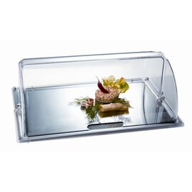 Buffet-Set "Diamant", 2-tlg., GN 1/1 53 x 32,5 cm, Höhe 18 cm, silber spiegelnde Glasplatte Produktbild