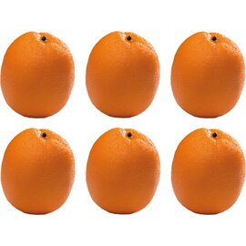 Dekorationslebensmittel ORANGE Kunststoff orange | 6 Stück Produktbild