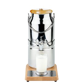 Milchkanne WOOD TOP FRESH kühlbar | 1 Behälter 3 ltr  H 390 mm Produktbild