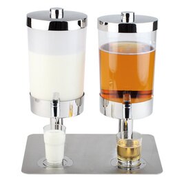 Saftdispenser | Milchdispenser DUO SUNDAY kühlbar | 2 Behälter 2 x 6 ltr  H 480 mm Produktbild