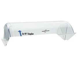 Rolltop-Haube GN 1/1 Kunststoff transparent  L 530 mm mit Griffen  B 325 mm  H 190 mm Produktbild