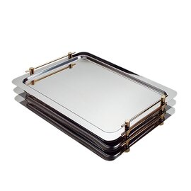 System-Tablett GN 1/1 PROFI LINE Edelstahl Bügelgriffe glänzend mit Griffen  H 40 mm Produktbild