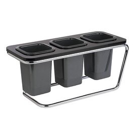 Besteckständer schwarz  L 260 mm  H 430 mm Produktbild