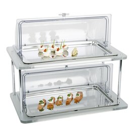 Buffet-Vitrine GN 1/1 DOPPELDECKER 16-teilig Kunststoff Edelstahl  L 610 mm  B 380 mm  H 520 mm Produktbild