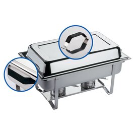 Chafing Dish GN 1/1 THERMO abnehmbarer Deckel 9 ltr  L 610 mm  H 300 mm Produktbild