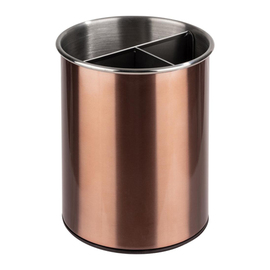 Besteckbehälter Edelstahl Kupfer drehbar Produktbild