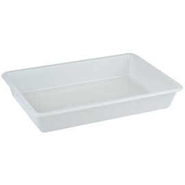 Rechteckschale Kunststoff weiß 8 ltr 480 mm  x 330 mm  H 80 mm Produktbild