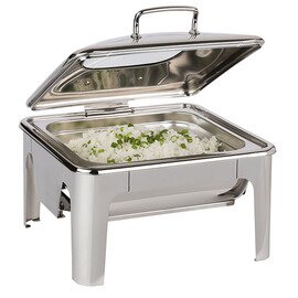 GN 2/3 Chafing Dish GN 2/3 EASY INDUCTION Scharnierdeckel 5,5 ltr  L 420 mm  H 300 mm Produktbild 1 S