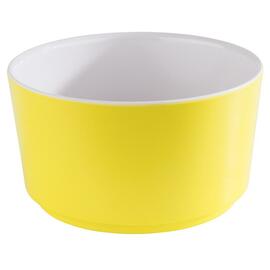 Schale 0,6 ltr Ø 130 mm HAPPY BUFFET Melamin weiß | gelb H 70 mm Produktbild