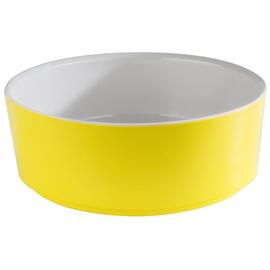 Schale 1,5 ltr Ø 200 mm HAPPY BUFFET Melamin weiß | gelb H 70 mm Produktbild