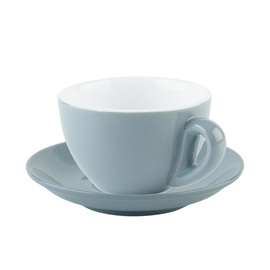 Kaffeetasse mit Untertasse SNUG Porzellan blau 200 ml Produktbild