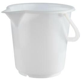 Eimer mit Ausgießer Polyethylen 10,5 ltr weiß Ø 285 mm H 285 mm Produktbild
