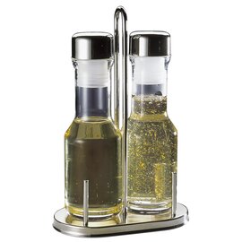 Menage CLASSIC • Essig | Öl Glas Edelstahl H 230 mm Produktbild