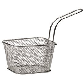 Servier-Frittierkorb SNACKHOLDER Edelstahl | 100 mm x 85 mm H 65 mm Produktbild