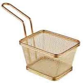 Servier-Frittierkorb SNACKHOLDER Edelstahl kupferfarben | 100 mm x 85 mm H 65 mm Produktbild