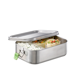 Lunchbox L Edelstahl mit Deckel Produktbild