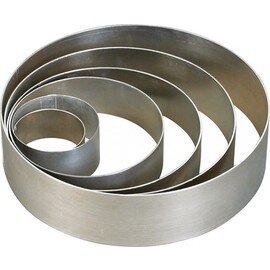 RESTPOSTEN | Tortenring, Aluminium, spülmaschinenfest, nahtgeschweißt, Ø 20 cm, H 6 cm Produktbild