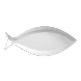 Fischplatte CASUAL weiß oval  L 480 mm  x 225 mm  H 25 mm Produktbild