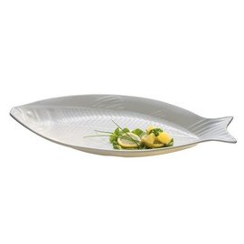 Fischplatte BIG CASUAL weiß oval  L 585 mm  x 280 mm  H 55 mm Produktbild