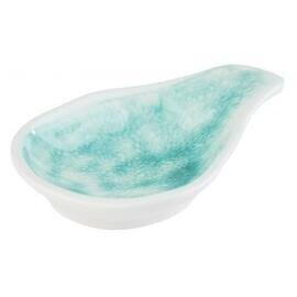 Schale MINI COLOUR 20 ml Melamin blau weiß 125 mm  x 90 mm  H 35 mm Produktbild