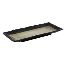 Tablett | Sushiboard JADE Kunststoff schwarz jadegrün  L 220 mm  B 95 mm  H 20 mm Produktbild