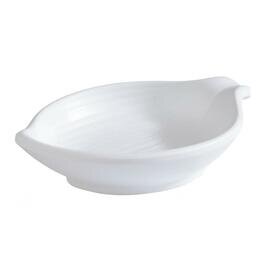 Schale MINI LEAF 40 ml Melamin weiß 105 mm  x 75 mm  H 25 mm Produktbild