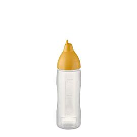 Quetschflasche 350 ml NON DRIP transparent gelb Ø 55 mm H 210 mm Produktbild