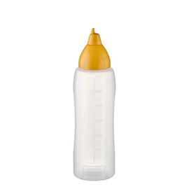 Quetschflasche 750 ml NON DRIP transparent gelb Ø 70 mm H 255 mm Produktbild