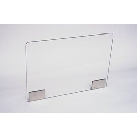 Hustenschutz Acryl Glashalter Scheibengröße 500 x 350 mm Produktbild