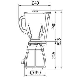  ROTOR Motorblock GK 900 Gastronom/Labor, ohne Mixaufsatz Produktbild 1 S