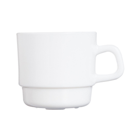 Kaffeetasse RESTAURANT WHITE 130 ml Hartglas stapelbar Produktbild