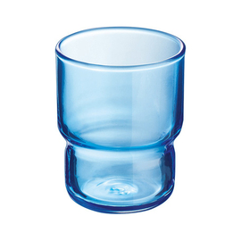 Stapelbecher 16 cl LOG Blue Glas Ø 63 mm H 80 mm Produktbild