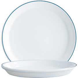 Teller RESTAURANT DELFT | Hartglas blau weiß | zweifache Randlinie  Ø 225 mm Produktbild