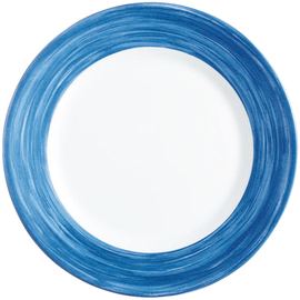 Teller flach Ø 254 mm BRUSH BLUE JEAN Hartglas Produktbild