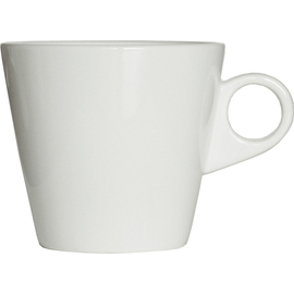 RESTPOSTEN | Obertasse MERA mit Henkel 240 ml Porzellan weiß  H 75 mm Produktbild