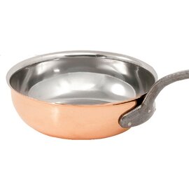 Sauteuse 3 ltr Edelstahl Kupfer 2,5 mm  Ø 240 mm  H 80 mm  | Gusseisenstiel Produktbild