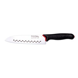 Santoku Mano PRIME LINE CHEF gerade Klinge gelocht glatter Schliff | schwarz | Klingenlänge 19 cm Produktbild