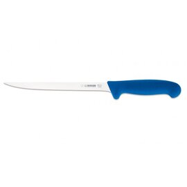 Fischfiliermesser gerade Klinge flexibel glatter Schliff | blau | Klingenlänge 21 cm  L 26,5 cm Produktbild